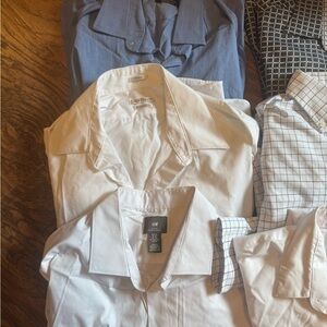 Multiples White Dress Shirt Classic Cotton Formal
